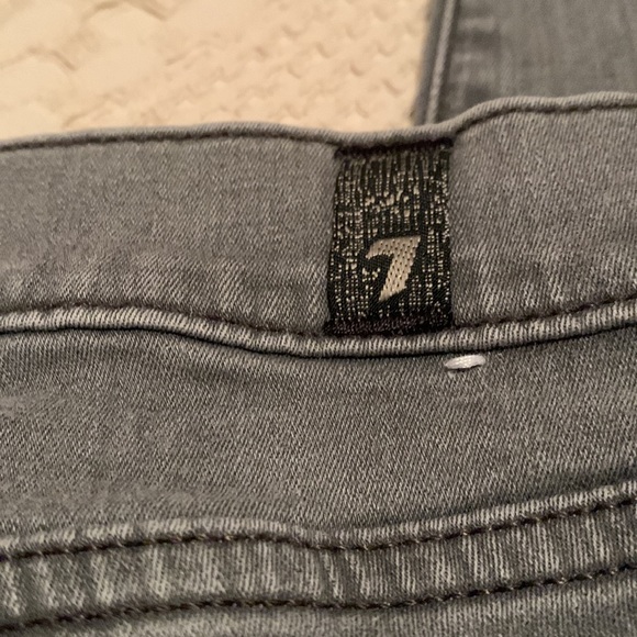 7 For All Mankind Gwenevere Skinny Jeans Steel Grey Size 27 - Picture 10 of 11